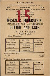 Rosen & Feuerstein Butter and Eggs Postcard