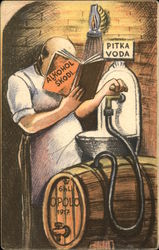 Pitka Voda, Alkohol Skodl Postcard Postcard