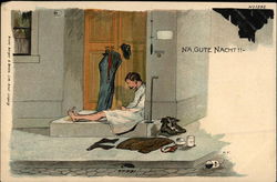 Na, Gute Nacht!! Comic, Funny Postcard Postcard