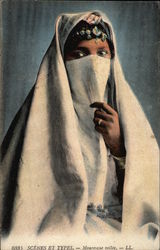 Veiled Moorish Woman Postcard