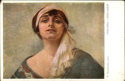 "Odalisque" - Harem Woman Postcard