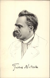 Freidrich Nietzsche Authors & Writers Postcard Postcard