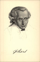 Immanuel Kant Authors & Writers Postcard Postcard