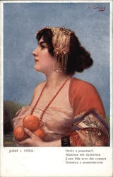 "Young Woman with the Oranges" Postcard