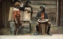 "Give us de Rine" --- "Ain't Goin' Ter be no Rine" Black Americana Postcard Postcard