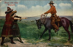 Fun on the Ranch Postcard