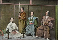 Samurai Seppuku - "Hara-Kiri" Postcard