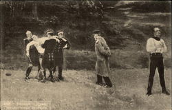 Men in a Duel Postcard