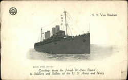 S. S. Von Steuben Judaica Postcard Postcard