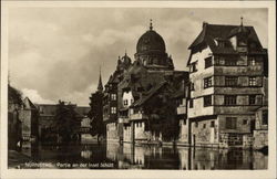 Nurnberg Partie an der Insel Schutt Postcard