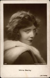 Portrait of Vilma Banky Actresses Postcard Postcard