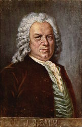 Johann Sebastian Bach Portrait Postcard