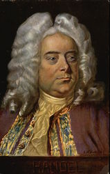 Handel Composers Postcard Postcard