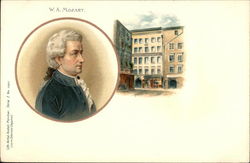 Wolfgang Amadeus Mozart Composers Postcard Postcard