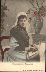 Dentelliere Flamande Postcard Postcard