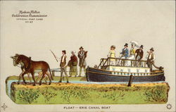 Float - Erie Canal Boat Postcard