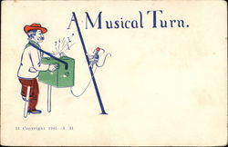 A Musical Turn Postcard Postcard