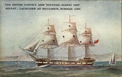 The British Convict Ship "Success" Boats, Ships Postcard Postcard