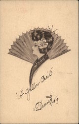 A Japanese Woman Postcard