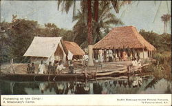 Pioneering on the Congo: A Missionary's Camp Religious Postcard Postcard