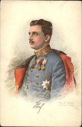 Royal Portrait of Kaiser Karl I Royalty Postcard Postcard