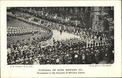 Funeral of King Edward VII Postcard