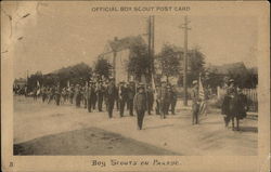 "Boy Scouts on Parade" - Official Boy Scout Post Card Postcard