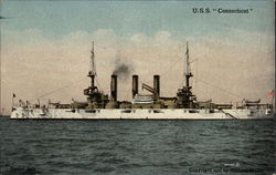 USS Connecticut Postcard