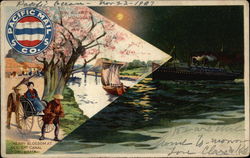 Traveling By Water In Japan Boats, Ships Postcard Postcard