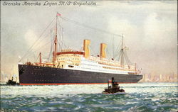 Swedish American Lines Postcard