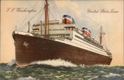 S. S. Washington Ship Postcard