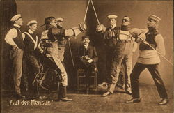 Auf der Mensur Postcard Postcard