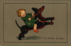 Ein kuhner Springer Postcard