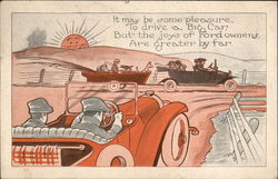 It may be some pleasure to drive a big car Postcard