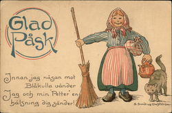 Glad Pask Postcard