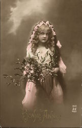 "Pretty Anne" - Portrait of Young Girl Girls Postcard Postcard