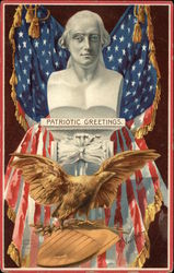 Patriotic Greetings Postcard