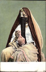 Egyptian Woman with a Vase Postcard