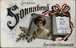 Zum heutigen Sonnabend herzlichen Glückwunsch. (Saturday) Days of the Week Postcard Postcard