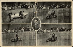 Sven Erbs. Deutschlands größte Steilwand "Wall of Death" Circus Postcard Postcard