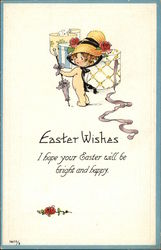 Easter Wishes - I hope your Easter will be Bright and Happy Postcard