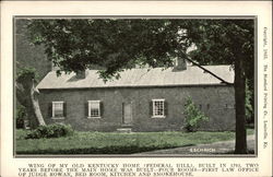 Wing of My Old Kentucky Home (Federal Hill), Built in 1793 Postcard