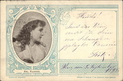 Frl. Wachner Actresses Postcard Postcard