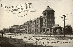 The Mechanics' Building in Boston, Massachusetts Postcard