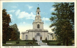 Chapel, Lafayette College Easton, PA Postcard Postcard