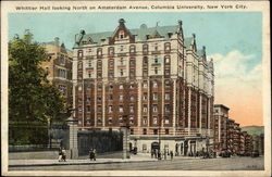 Columbia University - Whittier Hall, Looking North on Amsterdam Avenue Postcard