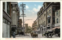 Essex Street, Empire Theatre & Y.M.C.A Salem, MA Postcard Postcard