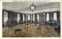 The Ten Eyck - Reception Room, Japanese Floor Albany, NY Postcard Postcard