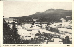 Intervale Ski Jump, Adirondack Mts Lake Placid, NY Postcard Postcard