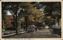 Grove Street and Roycroft Inn Postcard